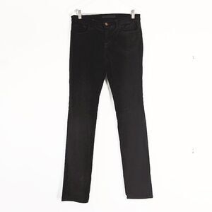 J Brand Black Super Skinny Micro Corduroy Pants